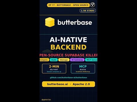 Butterbase: The Open-Source Supabase for AI Agents (MCP, RLS, Vibe Coding)