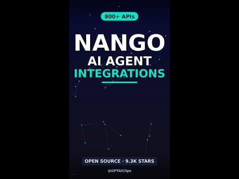 Nango: 800+ AI Agent Integrations in TypeScript (Free) #shorts
