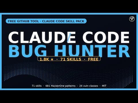 1.8K Star Claude Code Skill Turns Your AI Into A Senior Bug Hunter (Free, 71 Skills)