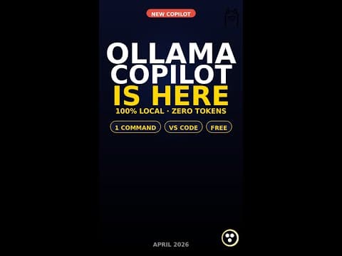 Ollama Copilot Is Here: Run VS Code Copilot 100% Local (Free) #shorts