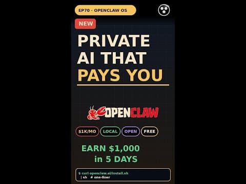 Build a Private AI That Pays You $1K/MO (OpenClaw OS) #Shorts